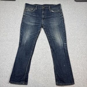 Levis 511 Men's 38x30 Slim Fit Blue Denim Jeans Grunge Casual Work